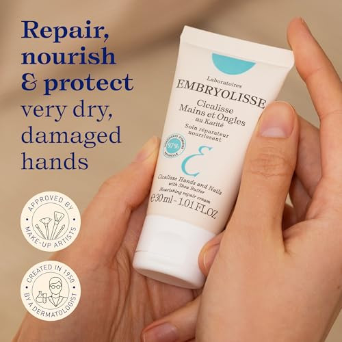 Embryolisse Cicalisse Hand Cream With Shea Butter For Dry Hands french Pharmacy Moisturizer With Glycerin Soothes Restores Dry Cracked Skin And Strengthens Nails Fastabsorbing Nongreasy 1.01 Fl Oz