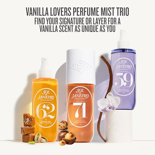 Sol De Janeiro Vanilla Lovers Perfume Mist Bundle Cheirosa 62 71 And 593 Fl Oz. Pack Of 3