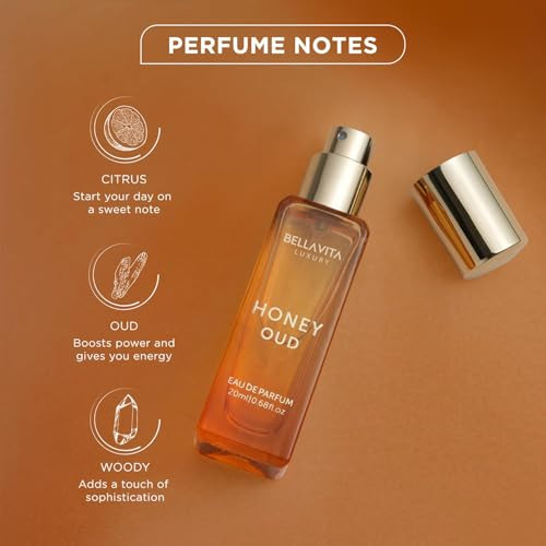 Bella Vita Luxury Bellavita Luxury Honey Oud Eau De Parfum20 Ml Travel Size Perfume For Men And Women With Honey Bergamot Oud And Amber Notes For Men And Women. 0.7 Fl.Oz.
