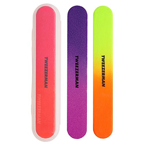 Tweezerman Neon Hot Nail Filemates 3 Count