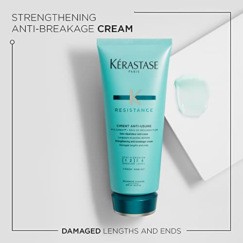 K Rastase Kerastase Resistance Ciment Antiusure Treatment Restorative Antibreakage Cream Strengthens Weak Brittle Damaged Hair Softens And Enhances Shine