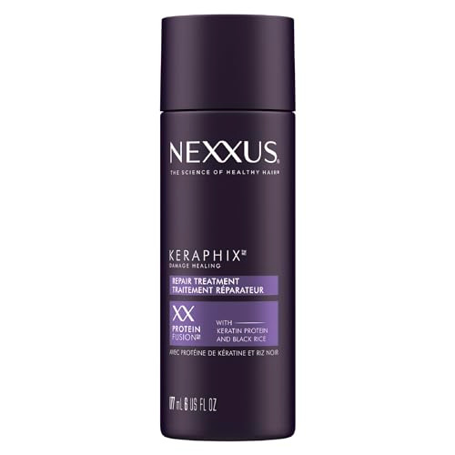 Nexxus Keraphix Damage Repair Prewash Treatment Cream For Damaged Hair With Keratin Protein And Black Rice 6 Oz