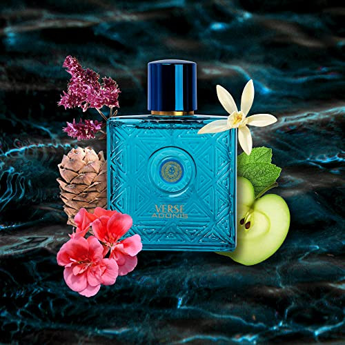 Novoglow Verse Adonis Eau De Parfum For Men Mens Perfume Refreshing Combination Of Woody Floral And Fruity Scents Masculine Scent Lasts All Day A For Any Occasion 3.4 Fl. Oz. 100Ml