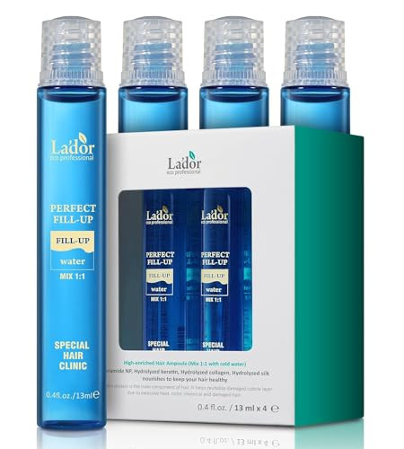 LaDor Lador Lador Perfect Hair Fillup Original 3 Seconds Intensive Keratin Treatment W Protein For Bleached Frizzy Damaged Dry Hair Care Korean Deep Conditioner