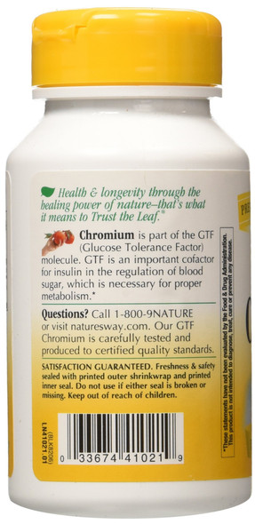 Nature'S Way Gtf Chromium, 100 Capsules (Pack Of 2)