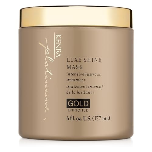 Kenra Platinum Luxe Shine Mask Shineenhancing Intensive Conditioning Mask Increases Slip Smoothness And Improves Manageability Experience 2X Stronger Hair 72 Hour Humidity Protection 6 Oz