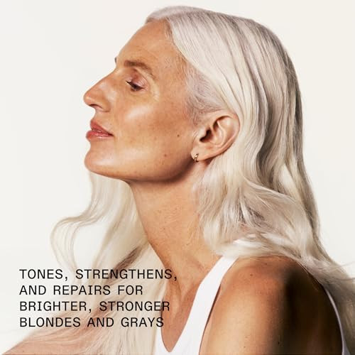 Olaplex No. 4P Blonde Enhancing Toning Shampoo plus No. 5P Blonde Enhancer Toning Conditioner Repairs Hydrates And Brightens All Blonde Lightened And Grey Hair 8.5 Fl Oz
