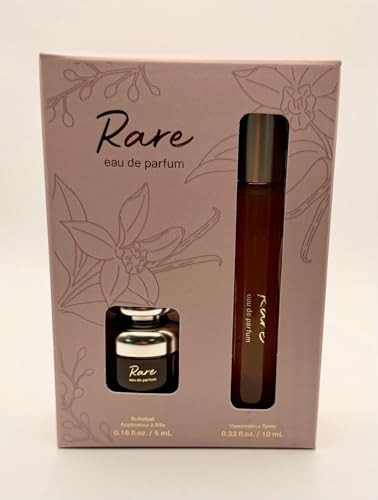 Rare Beauty Rare Eau De Parfum Set Warm And Spicy Vanilla Ginger Scent With Sandalwood And Musk Notes Spray plus Rollerball 10Ml 5Ml