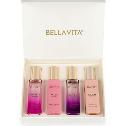 Bella Vita Luxury Bellavita Luxury Womens Perfume Set With Rose Senorita Date Glamlonglasting Womens Perfume Set With Rose Senorita Date And Glam Eau De Parfum For Every Occasion.