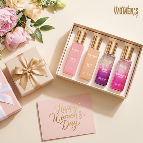 Bella Vita Luxury Bellavita Luxury Womens Perfume Set With Rose Senorita Date Glamlonglasting Womens Perfume Set With Rose Senorita Date And Glam Eau De Parfum For Every Occasion.