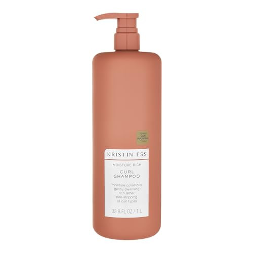 Kristin Ess Moisture Rich Curl Shampoo For Wavy To Tight Curls 2A4C Lightlyclarifying Antifrizz Sulfate Paraben And Silicone 33.8 Fl. Oz.