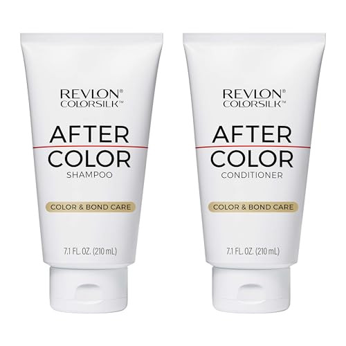 Revlon Colorsilk After Color Shampoo And Conditioner For Colored Treated Hair Bond Repair With Vegan Keratin 2 Pack