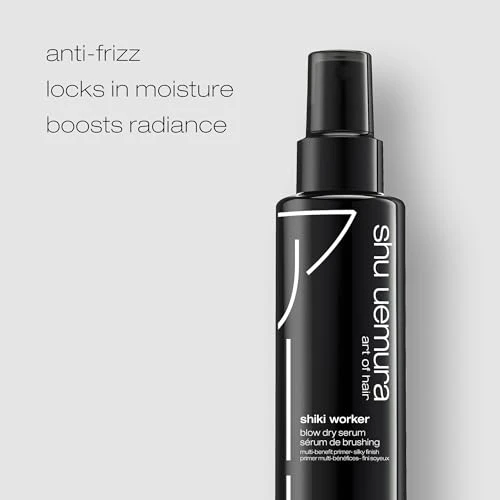 Shu Uemura Art Of Hair Shiki Worker Primer For All Hair multibenefit Shine And Straightening Primer Reduces Frizz Smooths Texture For Airdrying Or Blowouts 5 Fl Oz