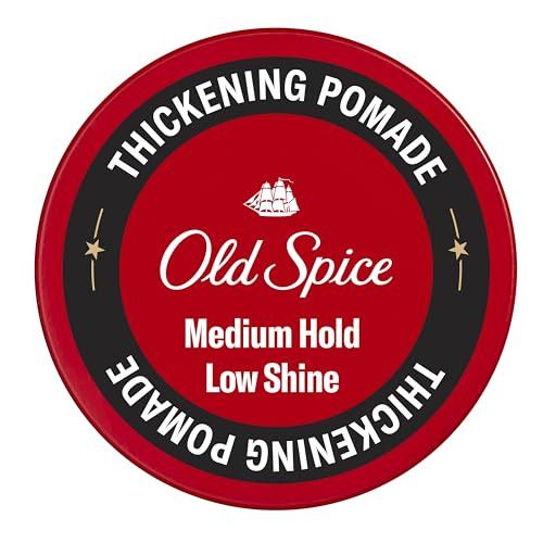 Old Spice Mens Hair Thickening Pomade Medium Hold With Low Shine 2.22 Oz