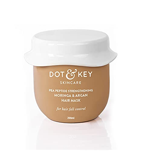 Dot and Key Dot And Key Pea Peptide Strengthening Moringa And Argan Hair Maskhair Mask For Hair Fall Controlhair Mask For Dry And Frizzy Hairfor Smoothening Hairfor Women And Men 200 Millilitre