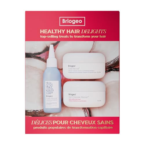 Briogeo Healthy Hair Delights Holiday Kitclean Hair Repair Set For All Hair Typesdeep Conditioning Mask Scalp Scrub And Rosemary Prewash Oilvegan And Crueltyfree