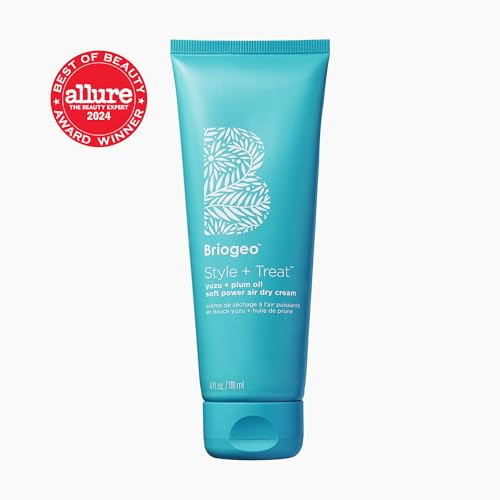 Briogeo Style plus Treat Yuzu plus Plum Oil Soft Power Air Dry Creamleavein Antifrizz Styling Cream For Waves Curls And Coilssiliconefreevegan And Crueltyfree4 Oz