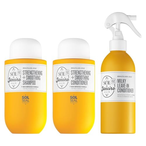 Sol De Janeiro Hair Repair Set Brazilian Joia Shampoo Conditioner Leavein Conditioner Spray