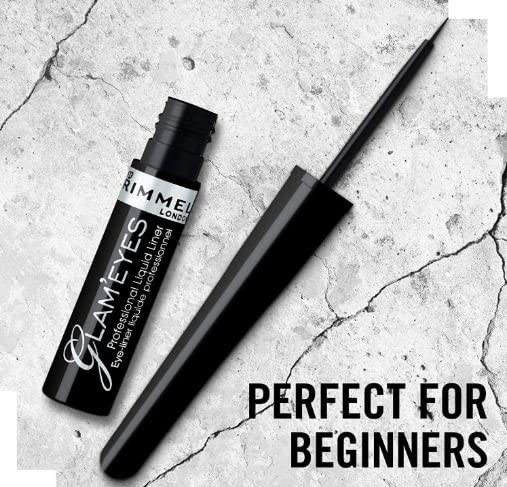 Rimmel Glam Eyes Liquid Liner Black Glamour 3.5 Ml