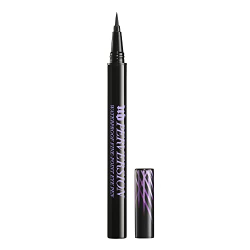 Urban Decay Perversion Waterproof Fine Point Eye Pen Black Liquid Linerflexible Brush Tip For Winged Eyeliner plus Cat Eye Makeup Smudgeproof Sweatproof Transferresistant Semimatte Black