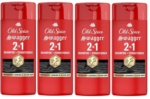 Old Spice Swagger 2In1 Shampoo And Conditioner For Men Travel Packaging May Vary 3 Fl Oz 4 Pack
