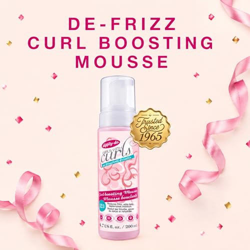 Dippity Do Dippitydo Girls With Curls Defrizz Curlboosting Mousse Duo 2 Packlightweight Styling Foam Hydrates With Hibiscus And Olive Oil For Soft Touchable Crunchfree Hold With Natural Shine.