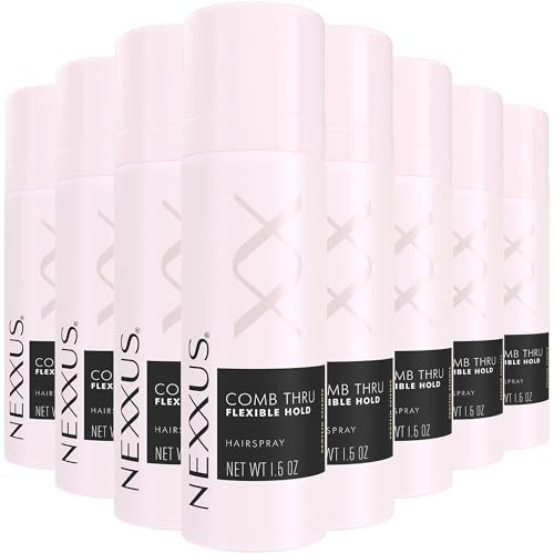 Nexxus Travel Hair Spray Bulk Comb Thru Flexible Hold Eahairspray With Protective Polymers Never Stiff Or Sticky72H Antihumidity Shield 48H Frizz Controlrose Fragrance 1.5 Oz 8Pack