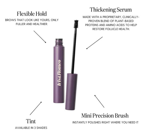 IrisandRomeo Irisandromeo Brow Up Thickening Brow Balm Cool Blonde