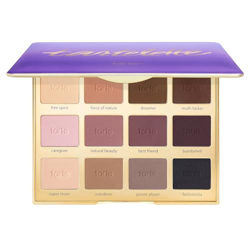 Tarte Tartelette Matte Amazonian Clay Palette Fullsize Eyeshadow Palette Cooltoned Longwear Buildable Makeup Perfect For Travel Vegan And Crueltyfree
