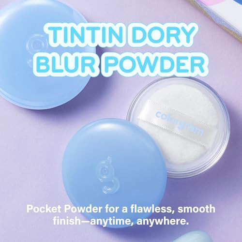 Colorgram Tintin Dory Blur Powder 0.14Ozlonglasting Poreperfecting Facial Setting Powderoilcontrol Compact Powder For Smooth Matte Finishlightweight Silky Formula For Flawless Skin