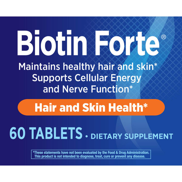 Nature's Way Biotin Forte Extra Strength-5mg (without Zinc), 60 Count (Pack of 1)