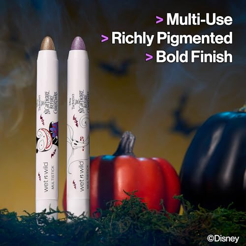 Wet N Wild Nightmare Before Christmas 2Piece Multistick Set Shimmer Finish For Eyes Lips And Face Nourishing Cream Formula Crueltyfree