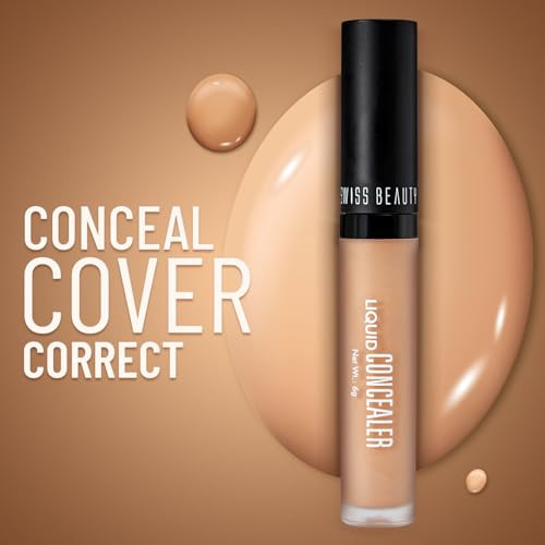 Swiss Beauty Liquid Light Weight Concealer With Full Coverage Easily Blendable Concealer For Face Makeup With Matte Finishshade Classic Nude 6G