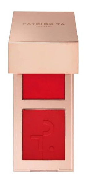 Patrick Ta Mini Doubletake Creme And Blush Duo She Left Me On Red