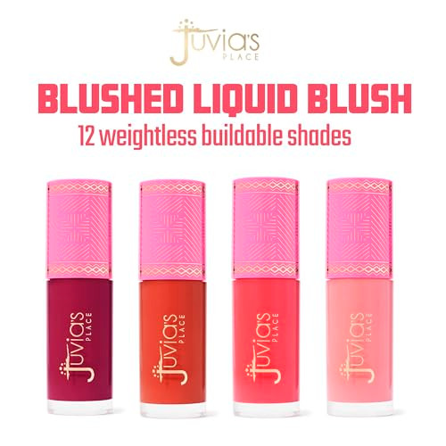 JuviaS Place Juvias Place Blushed Liquid Blush Barbie Rose Blush Long Lasting Makeupdewy Tint Liquid Blush For Cheeks With Flawless Finish On Any Complexion Soft Natural Pigmented And Blendable Formulation