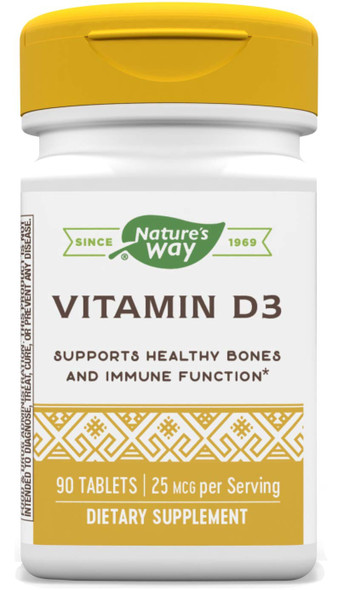 Natures Way Vitamin D3, 90 Tablets