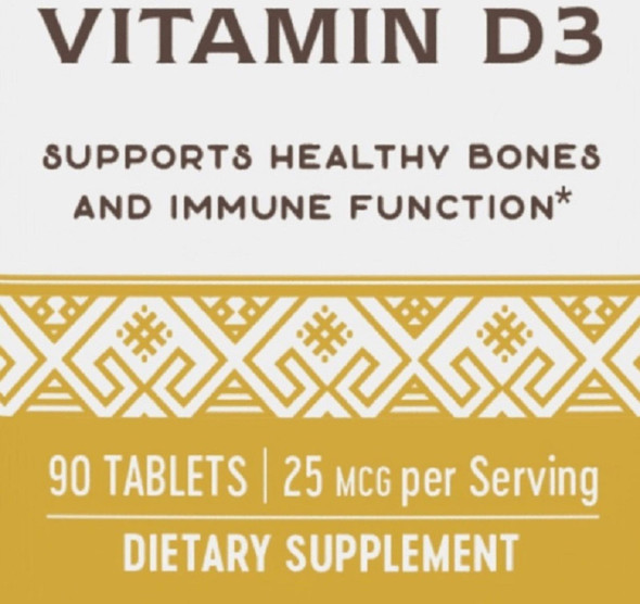 Natures Way Vitamin D3, 90 Tablets