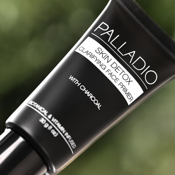 Palladio Skin Detox Clarifying Face Primer With Charcoal Creates A Smooth Base For Makeup Application Protects Skin Provides Long Wear Flawless Glam Look 1 Ounce