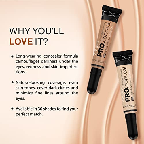 L.A. Girl Hd Pro.Conceal Light Ivory Gc970 Pack Of 2