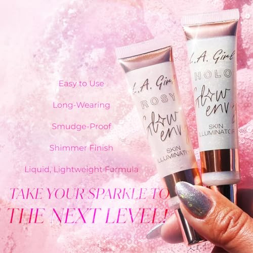 L.A. Girl Glow Envy Liquid Formula Skin Illuminator For Women Holo Glow Longwearing Easy To Use And Blend Able Formula Lightweight Crueltyfree Smudgeproof 12 Ml Pack Of 1