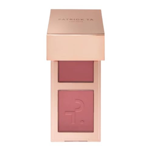 Patrick Ta Doubletake Mini Blush Duo She Goes To The Gym Cream And Powder Natural Radiant Finish 0.25 Ounce