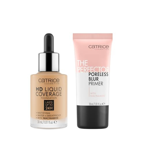 Catrice Cosmetics Catricehd Foundation 35 And The Perfector Poreless Blur Primer Bundlefull Coverage Makeupvegan And Cruelty