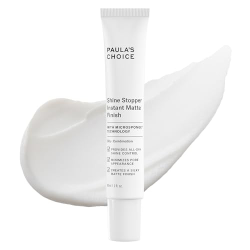 PaulaS Choice Paulas Choice Shine Stopper Instant Matte Finish Oil Control Primer Pore Minimizer For Oily Skin 1 Ounce