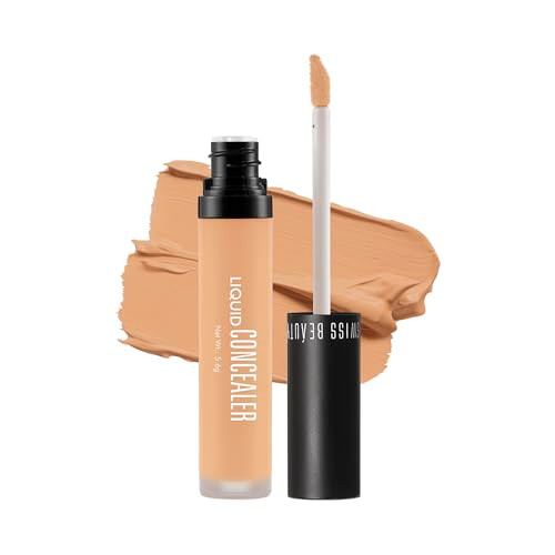 Swiss Beauty Liquid Light Weight Concealer With Full Coverage Easily Blendable Concealer For Face Makeup With Matte Finishshade Warm Honey 6G