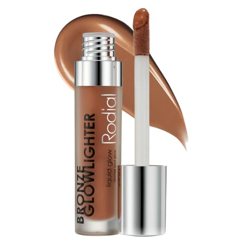 Rodial Bronze Glowlighter Liquid Cream Bronzer For Luminous Glow Hydrating Bronzing Drops With Vitamin E And Vitamin C Pearlescent Contour And Complexion Enhancer 0.2 Fl Oz