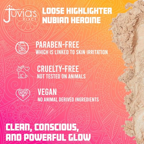 JuviaS Place Juvias Place Loose Highlighter Nubian Heroine Illuminating Loose Powder Highlighter Makeup Shimmer Powder That Gives Radiant Glow Suitable For All Skin Tone