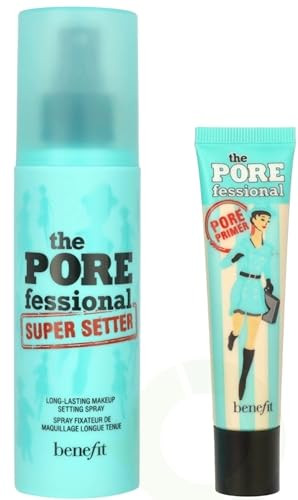 Benefit Prime And Set Pore Pack 2Piece Set Pore Primer plus Setting Spray 0.74 Ounce 4.0 Ounce