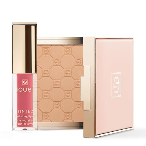 Jouer Soft Focus Hydrate And Setting Powder And Tinted Lip Oil Bundle