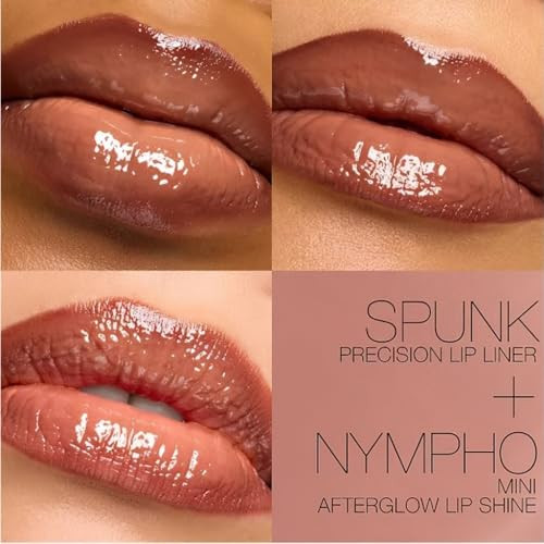 Nars Line And Shine Lip Duo Precision Lip Liner And Mini Afterglow Lip Shine Spunk And Nympho