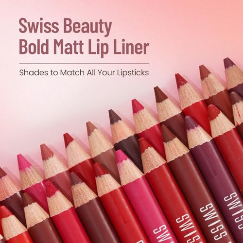 Swiss Beauty Bold Matt Lip Linerlonglasting Matte Finishnondryingshade03 5Gm